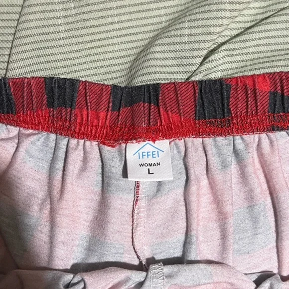 IFFEI Size Large Red & Black Pyjama Pants - Picture 2 of 3